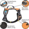 81aboRf5EML._SL1500_.jpg PetVogue Dog Chest Harness No Pull Dogs Medium Size Adjustable Pet Harness Leash Clips with Lock, Reflective Pet Dog Walking Harness with Easy Control Handle - Black