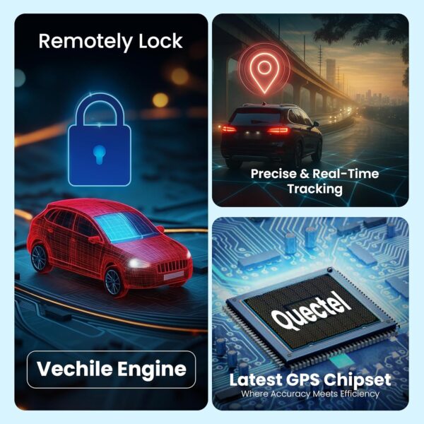 Acumen Track UC 900 (Remote Engine Lock) - Wired Hidden GPS Tracker with Real-Time Location Tracking,15+ Advanced Features for Car, Bike, Truck, and Bus – 1 Year Free Premium App Subscription