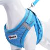WOOFLIX Dog Harness for Small Dogs, Puppies and Cats | Suitable for Small Size Dogs, Cats & Puppies of 7kg-10kg | Reflective Soft Padded Dog Harness with Secure Fit | Blue (7kg-10kg Dog & Cat)